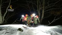 Rescatada a una montañera que cayó en una grieta de la Cueva de Valporquero (León)