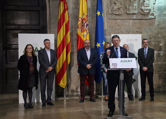 Presentación de la campaña en el Palau de la Generalitat
