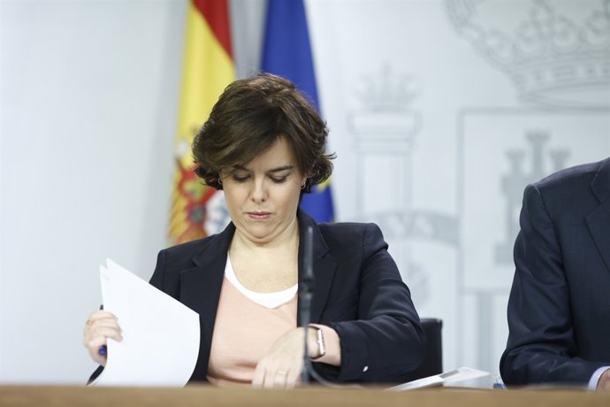 Roda de premsa de Santamaría després del Consell de Ministres