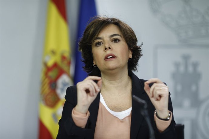 Roda de premsa de Santamaría després del Consell de Ministres