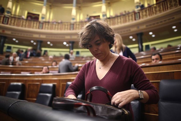 Santamaría en la sessió de control al Govern al Congrés