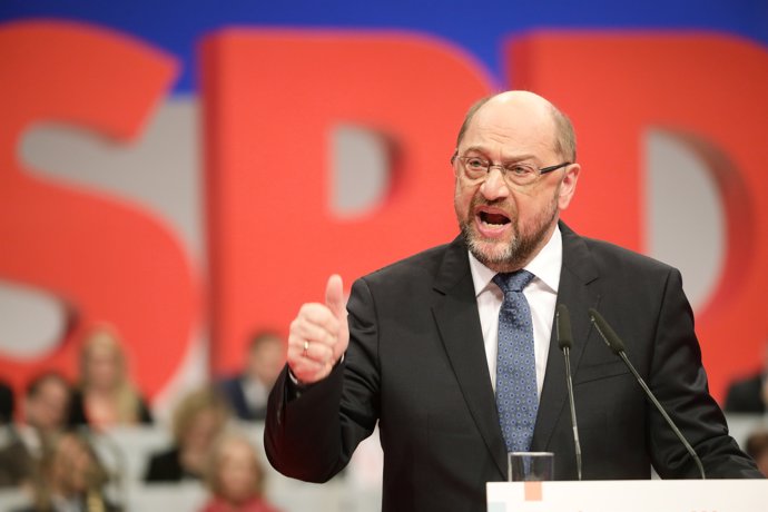 Martin Schulz intervé al congrés de l'SPD