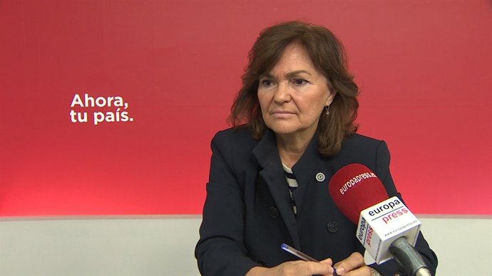 Entrevista d'Europa Press a Carmen Calvo