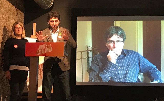 Rueda de prensa de C.Puigdemont por videoconferencia 