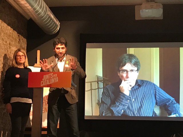 Roda de premsa de C.Puigdemont per videoconferència 