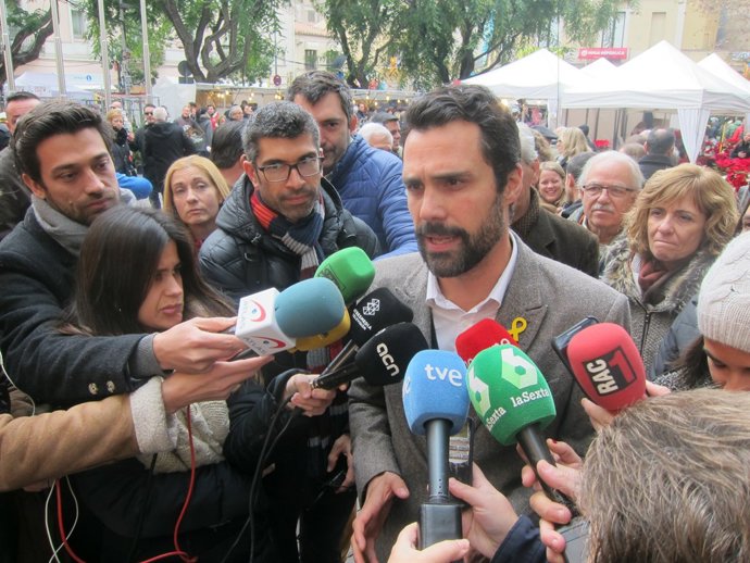 Roger Torrent (ERC) en declaracions als mitjans aquest divendres            