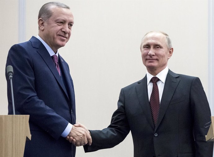 Recep Tayyip Erdogan y Vladimir Putin