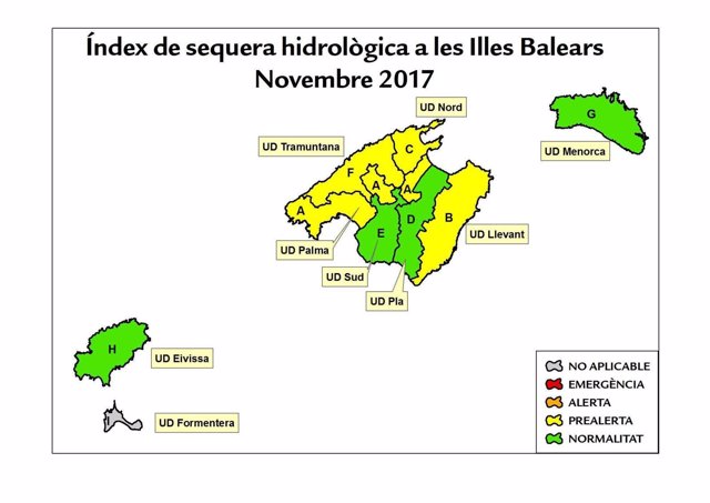 Las reservas hídricas de Baleares suben un 10% en el último año