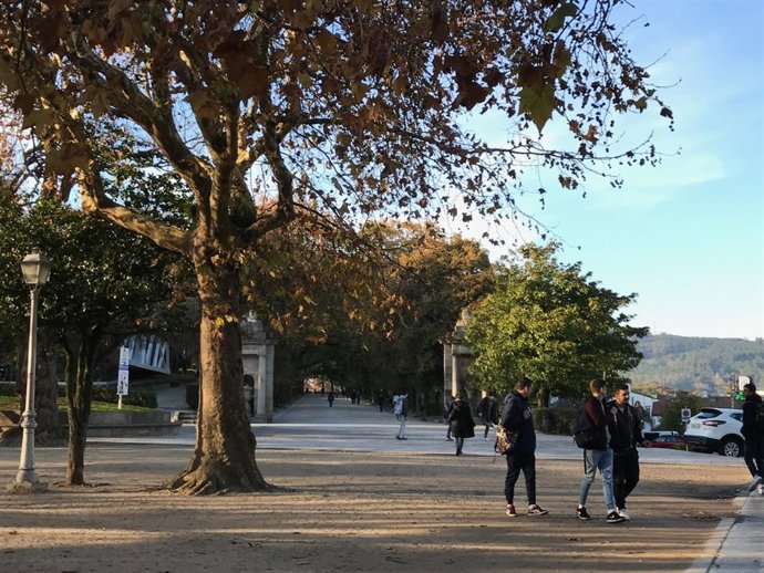 Estudiantes en Santiago de Compostela