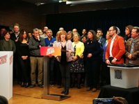Meritxell Borràs demana la llibertat dels empresonats en la seva primera aparició en campanya