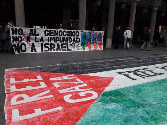 Valladolid. Concentración en apoyo al pueblo palestino