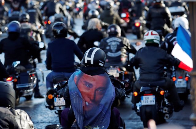 Funeral en París de Johnny Hallyday