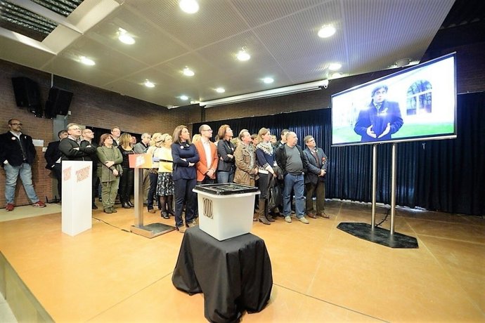 Acte de campanya de JuntsxCat amb C.Puigdemont