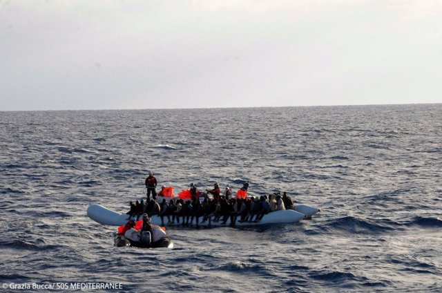 Rescate de migrantes en el Mediterráneo MSF / Sos Mediterranee