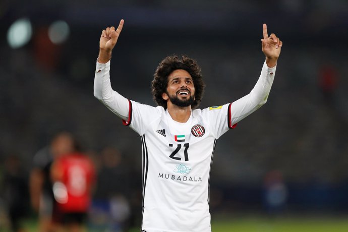  Ali Ahmed Mabkhout Celebra Un Gol Del Al Jazira