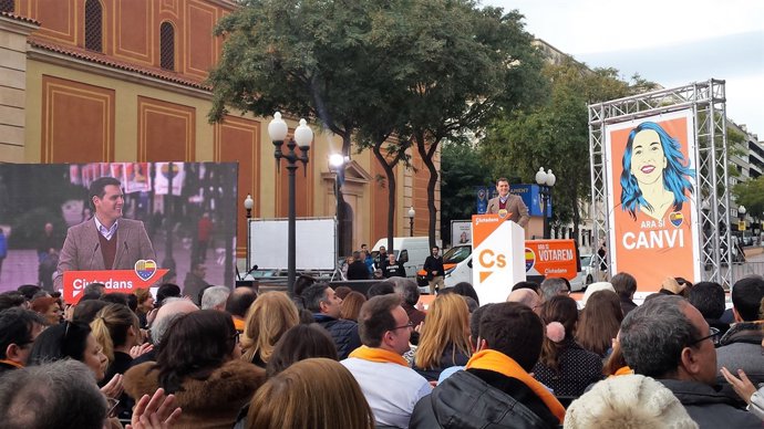 Albert Rivera en un acte d'Cs