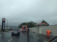 Decenas de árboles caídos, bolsas de agua en carreteras y cortes de luz, principales incidencias del temporal