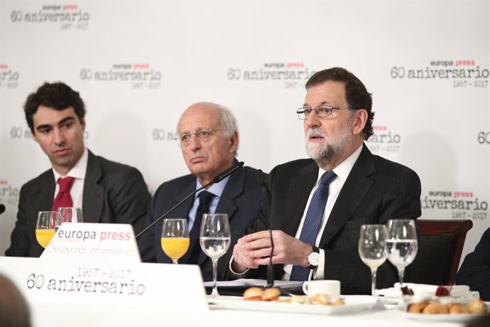 Rajoy en els Esmorzars Informatius d'Europa  Press