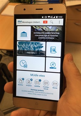 Aplicación de Mondragon Unibertsitatea