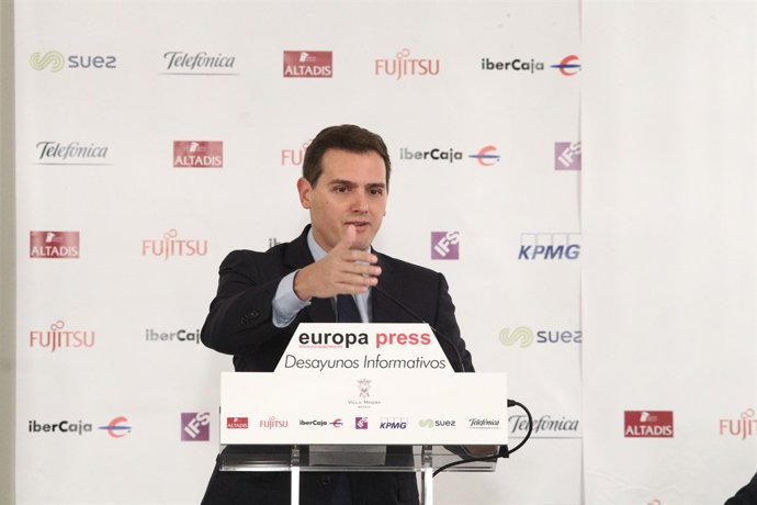 Albert Rivera en els Esmorzars d'Europa  Press