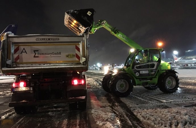 Aeropuerto de Frankfurt nieve