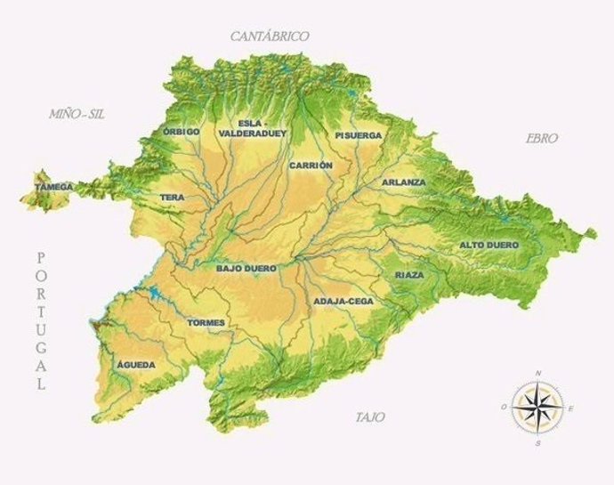 Cuadro descriptivo de la situación de los ríos en CyL