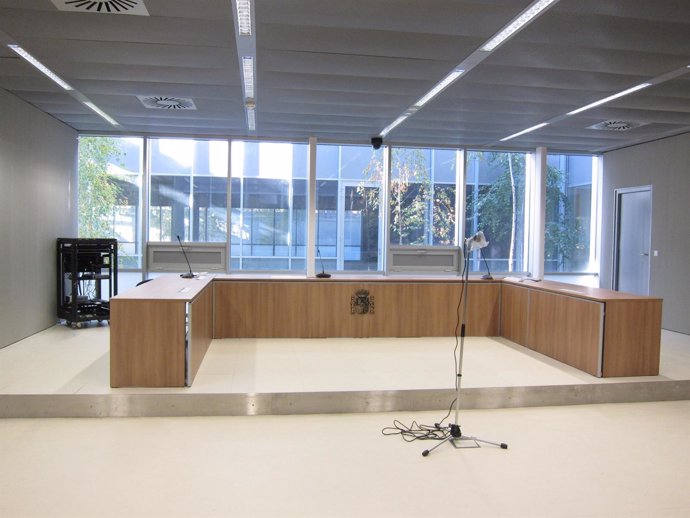 Sala de Audiencia Provincial del nuevo Palacio de Justicia de La Rioja