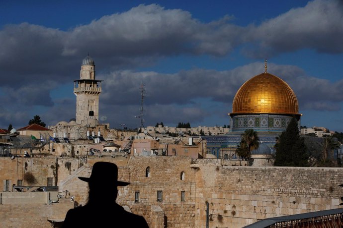 Panorámica de Jerusalén con la mezquita de la Cúpula de la Roca al fondo