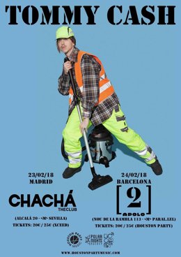 El raper Tommy Cash actuarà a Madrid i Barcelona al febrer