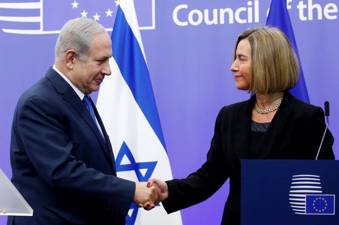 Benjamin Netanyahu y Federica Mogherini