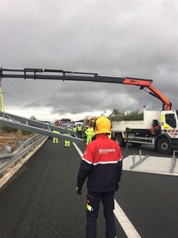Árbol Caído En Una Carretera