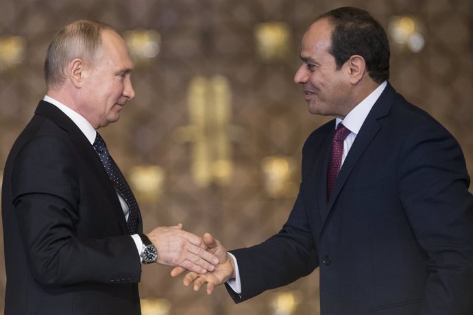 Vladimir Putin y Abdelfatá al Sisi