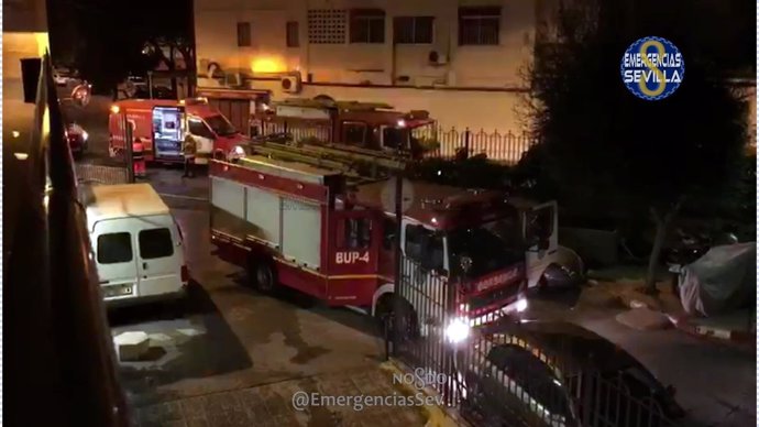 Camión de los bomberos.