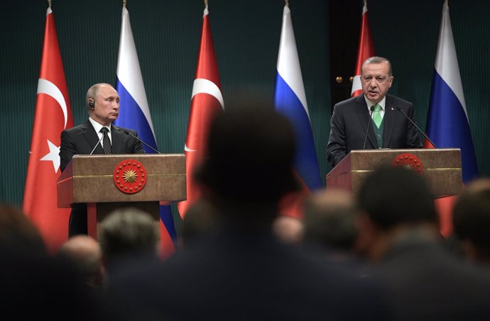 Putin y Erdogan en rueda de prensa