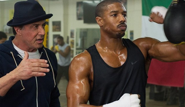 Sylvester Stallone y Michael B. Jordan en 'Creed'