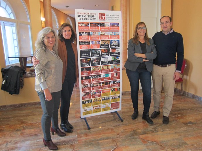 Presentación programación del Gran Teatro de Cáceres hassta marzo               