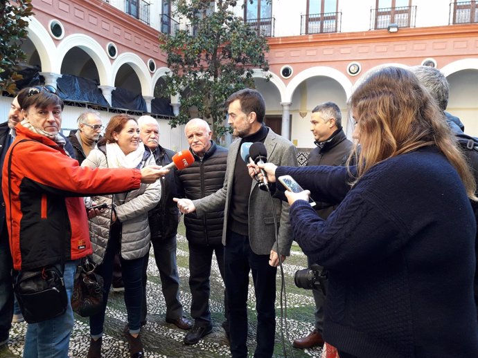 El coordinador general de IU en Andalucía, Antonio Maíllo, en Granada