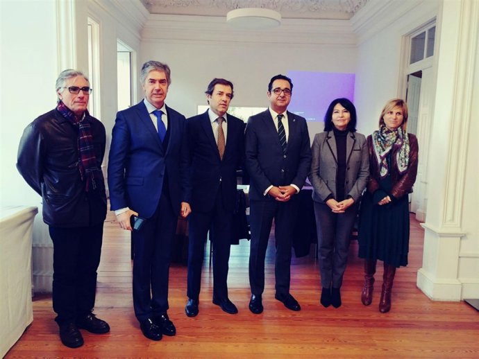 Julio González Zapico en la reunión de la Macrorregión del Sudoeste Europeo 