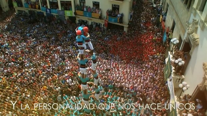 Castellers de Vilafranca en un vídeo de Marca Espanya