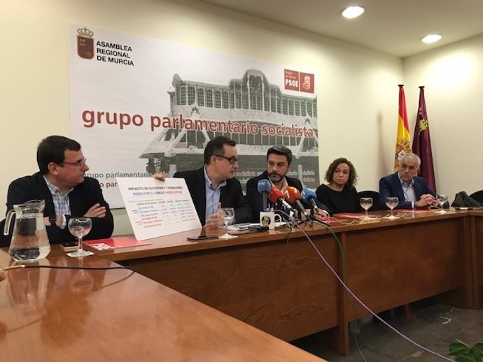 Rueda de prensa PSOE en Asamblea