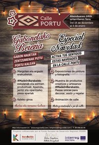 La calle Portu de Barakaldo se llenará de actividades 'creativas' durante esta Navidad