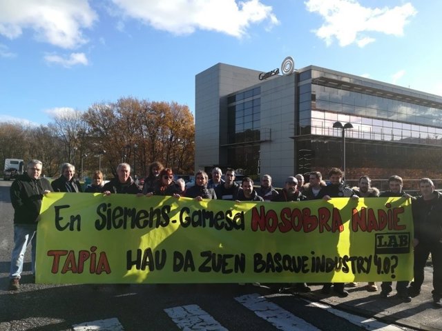 Trabajadores de Siemens Gamesa