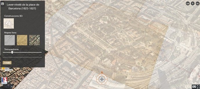 Creen un visor que permet veure sobre un mapa com era la trama de Barcelona