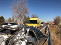 Muere un motorista de 25 años tras colisionar con un coche en la M-203 a la altura de San Fernando de Henares