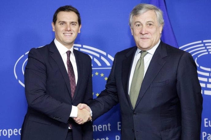 Albert Rivera y Antonio Tajani