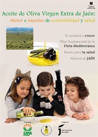 Diputación de Jaén y UPA llevarán las bondades del aceite de oliva a 900 estudiantes jiennenses y cántabros