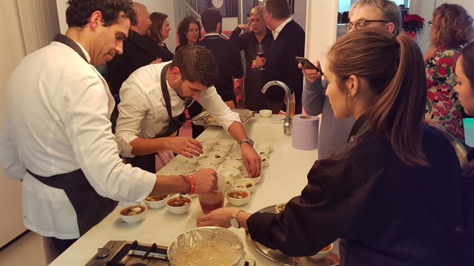 Presentación gastronómica en Londres