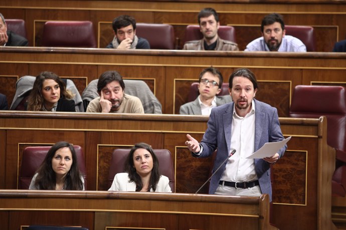 Pablo Iglesias en la sessió de control al Congrés