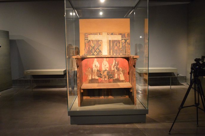 La silla de la priora del Monasterio de Sijena, en el Museu de Lleida