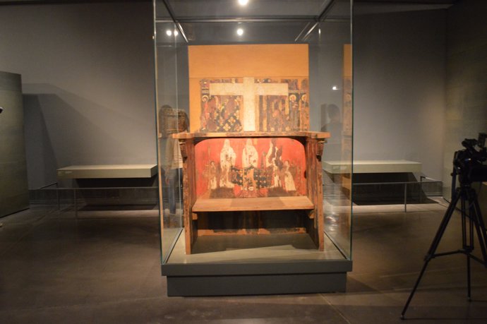 La cadira de la priora del Monestir de Sixena, al Museu de Lleida